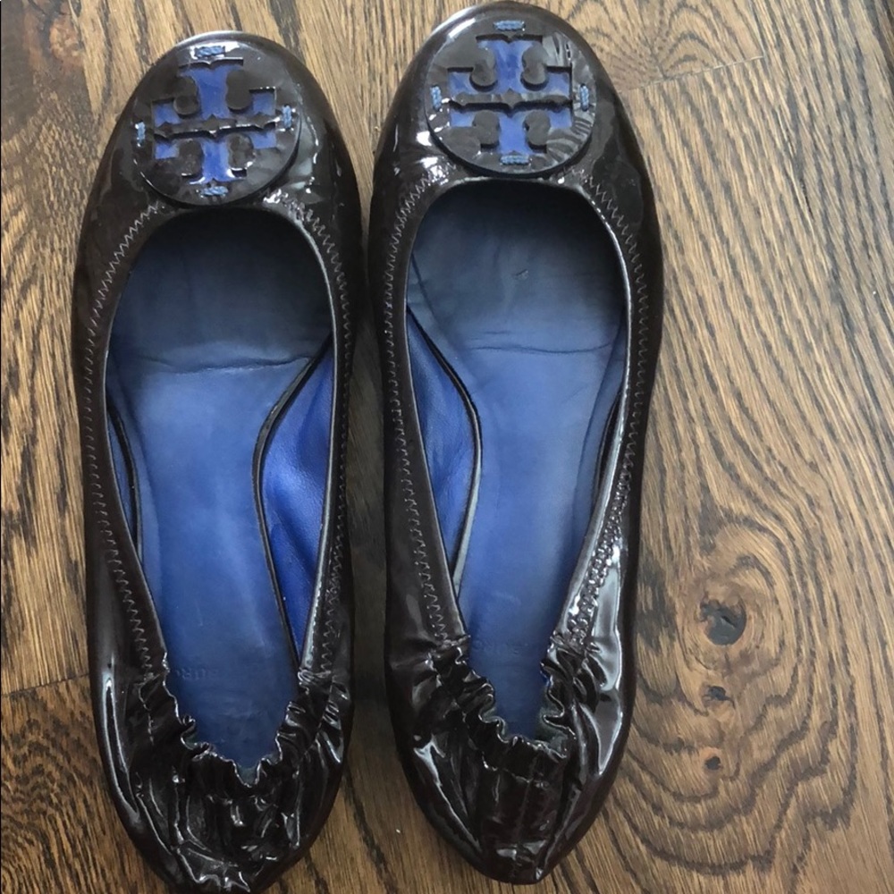 Tory Burch Flats brown and blue